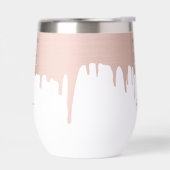 Trendy Rose Pink Gold Metallic Tropfen 21. Geburts (Links)