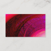 Trendy Rose Pink Red Futuristic Moderne Visitenkarte (Rückseite)