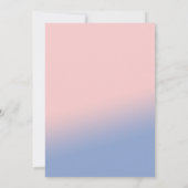 Trendy Rose Quartz Serenity Lace Brautparty Einladung (Rückseite)