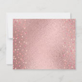 Trendy ROSEGOLD Wedding Metallic Pink Navy Glitzer (Rückseite)