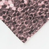 Trendy Rosen-GoldImitat-Glitzer und Diamanten Fleecedecke (Ecke)
