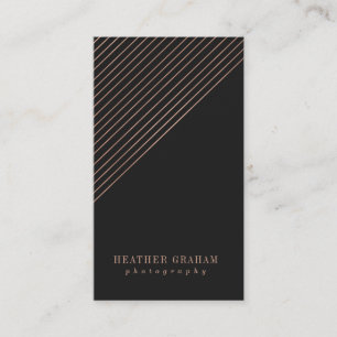 Trendy Rosen-Goldphotographie-Geschäfts-Karten Visitenkarte