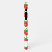 Trendy Rot Erdbeere drucken Custom Zazzle Basic iPhone Hülle (Linke Seite)