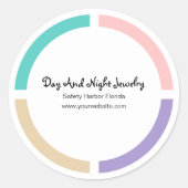 Trendy Round Product Gift Labels Runder Aufkleber (Vorderseite)