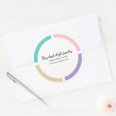 Trendy Round Product Gift Labels Runder Aufkleber (Umschlag)