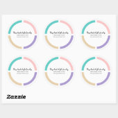 Trendy Round Product Gift Labels Runder Aufkleber (Blatt)