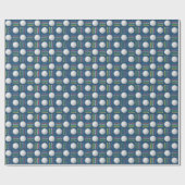 Trendy Royal Blue Golf Ball und T-Shirt Gift Geschenkpapier (Flach)