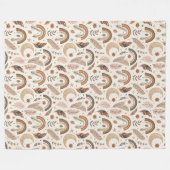 Trendy Rustic Boho Rainbow Subtle Pastel Hues Fleecedecke (Vorderseite (Horizontal))