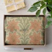 Trendy rustic lily chintz William Morris muster Seidenpapier (Geschenk)