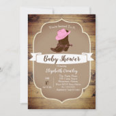 Trendy Rustic Western Cowgirl Boots Einladung (Vorderseite)