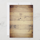 Trendy Rustic Western Cowgirl Boots Einladung (Rückseite)