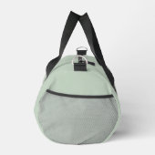 Trendy Sage Green Schwarz-weiß Script Monogram Duffle Bag (Rechts)