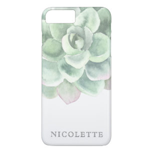 Trendy Sage Green Watercolor Sukkulent Case-Mate iPhone Hülle