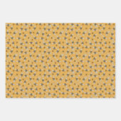 Trendy Sage & Yellow Honeybienen für Frühjahr & So Geschenkpapier Set (Vorderseite)