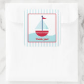 Trendy Sailboat Square Gefallen Stickers (6 große) (Tasche)