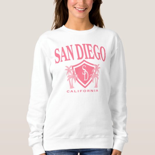 Trendy San Diego Beach Junggeselinnen-Abschied Cre Sweatshirt (Vorderseite)