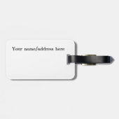 Trendy Santorini Griechenland Illustration Gepäckanhänger (Rückseite horizontal)