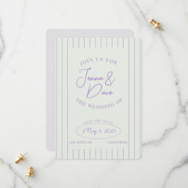 Trendy Save the Date Wedding Einfach und modern