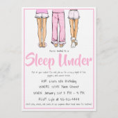 Trendy Schlafanzug / Mädchen-Pyjama-Party Einladung (Vorderseite)