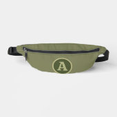 Trendy Schlicht Army Green Personalisiert Letter. Bauchtasche (Vorderseite)