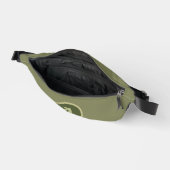 Trendy Schlicht Army Green Personalisiert Letter. Bauchtasche (Offen)