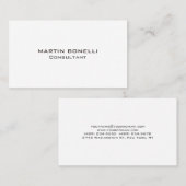 Trendy Schlicht Clean Simple Visitenkarte (Vorne/Hinten)