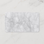 Trendy Schlicht Stylish Gray Beruflich Visitenkarte (Rückseite)