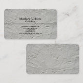 Trendy Schlicht Stylish Gray Wall Texture Visitenkarte (Vorne/Hinten)