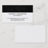 Trendy Schlichte Einfach-Business-Karte Visitenkarte (Vorne/Hinten)