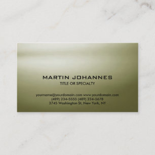 Trendy Schlichte Einfach-Business-Karte Visitenkarte