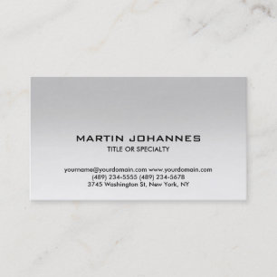 Trendy Schlichte Einfach-Business-Karte Visitenkarte