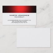 Trendy Schlichte Einfach-Business-Karte Visitenkarte (Vorne/Hinten)