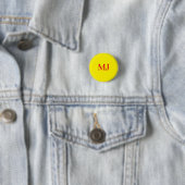 Trendy schlichte Monogramm-Initialen Button (Beispiel)