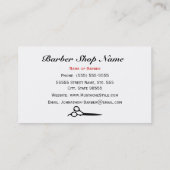 Trendy Schnurrbart-Friseur-Geschäfts-Haar-Stylist Visitenkarte (Rückseite)