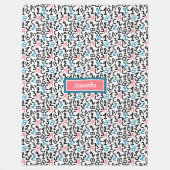 Trendy School Fleece mit Monogramm für Mädchen (Vorderseite)