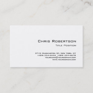 Trendy Schwarz-weiß Charming Business Card Visitenkarte