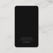 Trendy Schwarz-weiß Creative Consultant Manager Visitenkarte (Vorderseite)