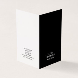 Trendy Schwarz-weiß Creative Einzigartige Premium  Visitenkarten