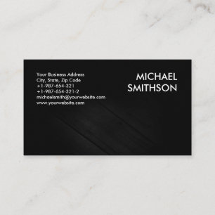 Trendy Schwarz-weiß Gray Pattern Business Card Visitenkarte