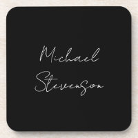 Trendy Schwarz-weiß Handwriting Minimalistisch