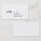 Trendy Schwarz-weiß Manager Business Card Visitenkarte (Vorne/Hinten)