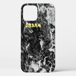Trendy Schwarz-weiß Marble Case-Mate iPhone Hülle