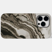 Trendy Schwarz-weiß Marble Cool Case-Mate iPhone Hülle (Rückseite (Horizontal))