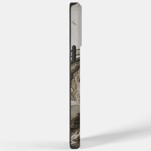 Trendy Schwarz-weiß Marble Cool Case-Mate iPhone Hülle (Rückseite / Rechts)