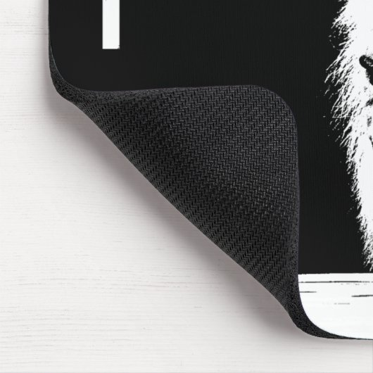 Trendy Schwarz-weiß Pop Art Lion Head Template Mousepad (Ecke)