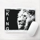 Trendy Schwarz-weiß Pop Art Lion Head Template Mousepad (Mit Mouse)