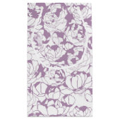 Trendy Schwarz-weiß Stripes Hair and Beauty Salon Kleine Geschenktüte (Rückseite)