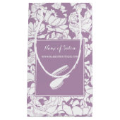 Trendy Schwarz-weiß Stripes Hair and Beauty Salon Kleine Geschenktüte (Vorderseite)