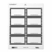 Trendy Schwarz-weiß Stripes Hair Salon Website (Vorne)