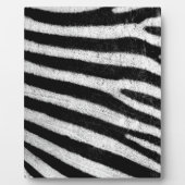Trendy Schwarz-weiß Zebra Stripes Fotoplatte (Vorderseite)